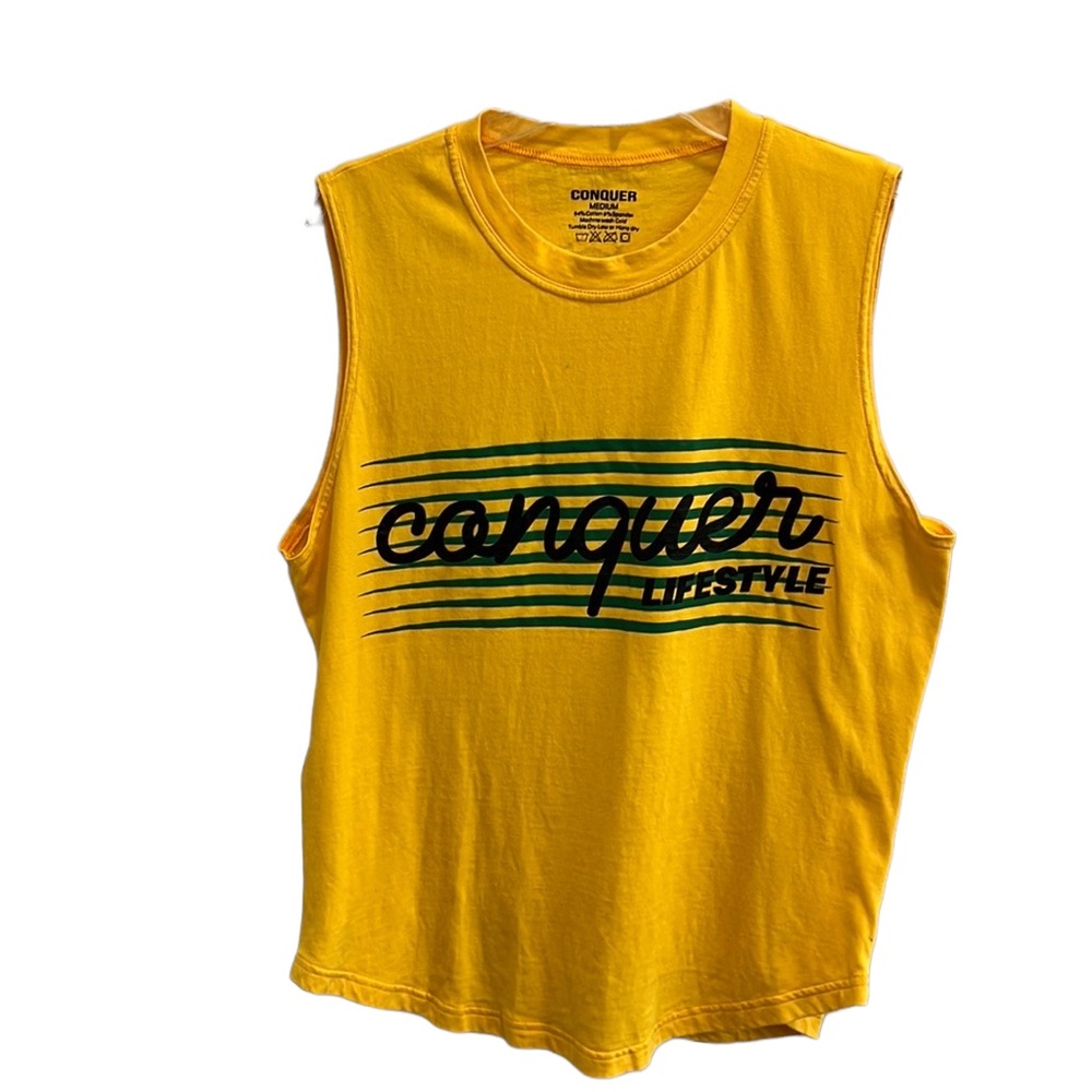 CONQUER Lifestyle Tank Top Sleeveless Shirt Men's Medium